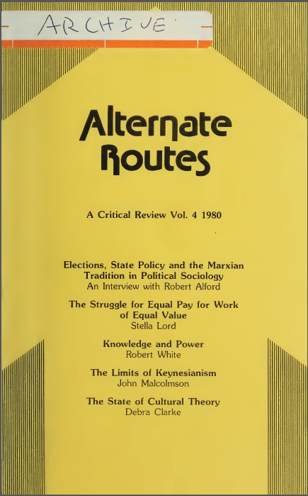 					View Vol. 4 (1980): Alternate Routes: A Critical Review
				