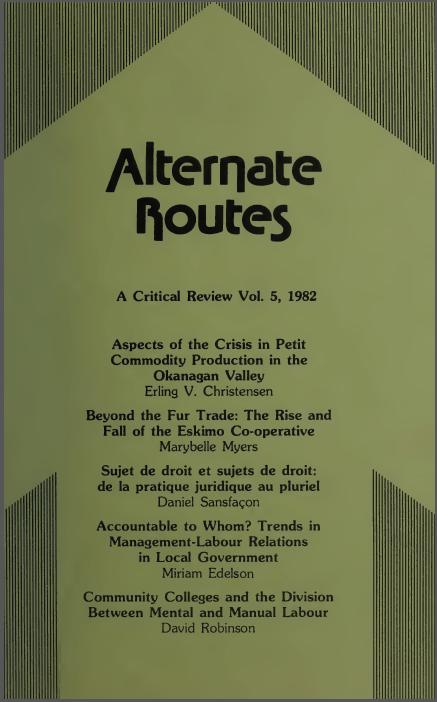 					View Vol. 5 (1982): Alternate Routes: A Critical Review
				