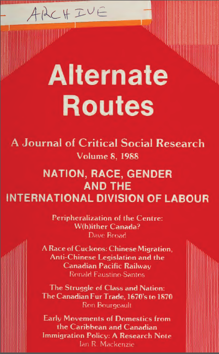 					View Vol. 8 (1988): Nation, Race, Gender and the International Division of Labour
				