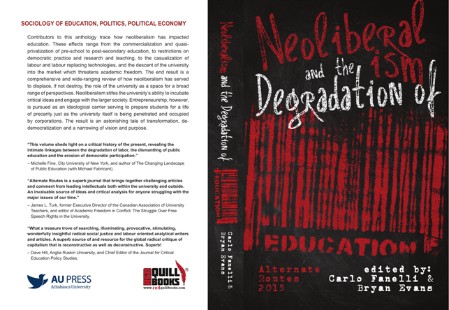 					View Vol. 26 (2015): Neoliberalism and the Degradation of Education
				