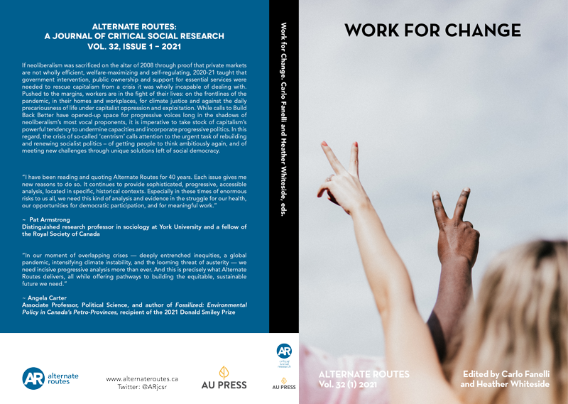 					View Vol. 32 No. 1 (2021): Work for Change
				